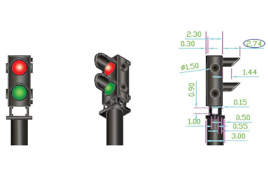 ALPHA MIMIC 12x Red/Green Ground Signal