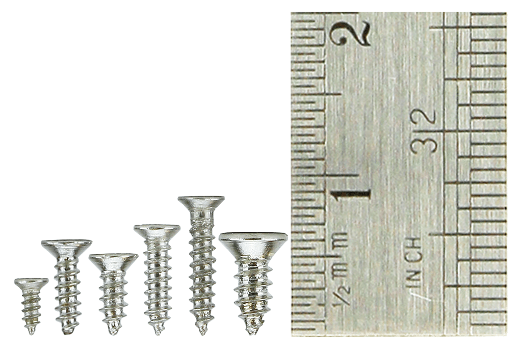 Countersunk Screw Set 6x 60 Vials.