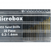 Drill Bits (Coated) 0.3mm - 1.6mm (20 Pack)