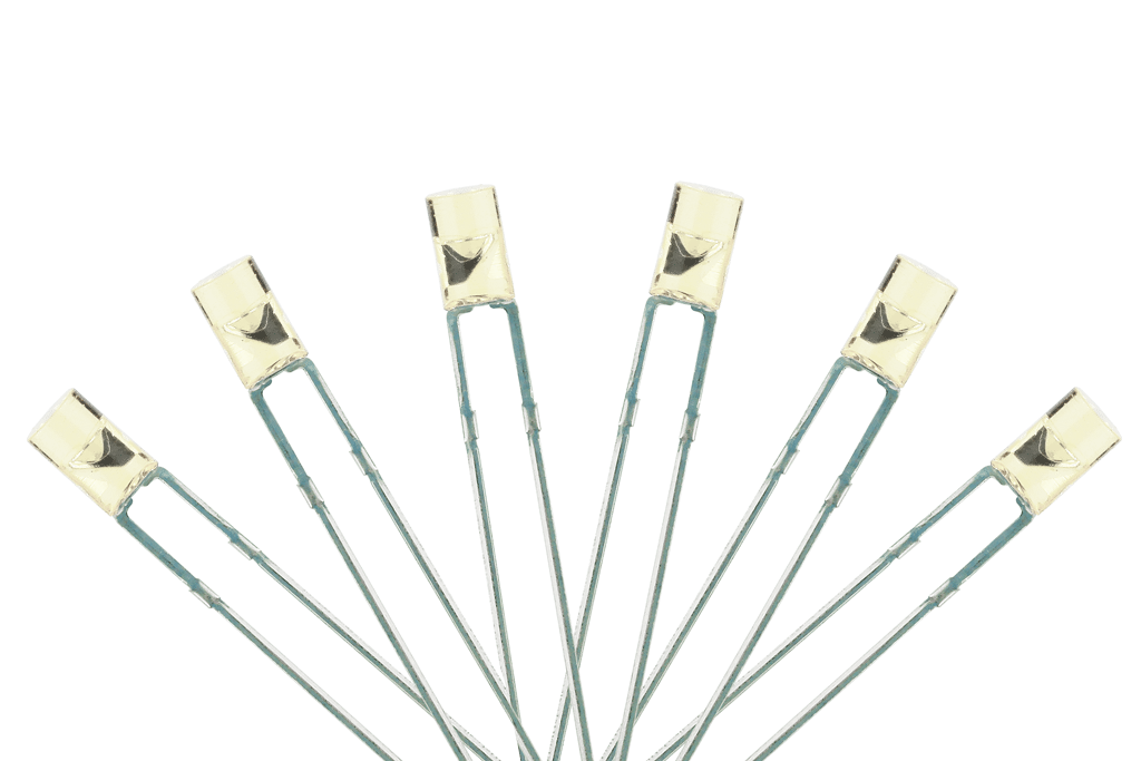 Flat Front Type 6x 3mm (w/resistors) Prototype White