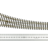 Tillig 85373 RH Curved Point HO Exit: 9 and 12 Degrees (934mm and 543mm)