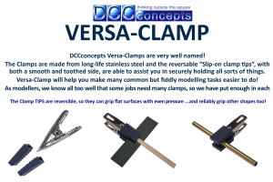 DCCconcepts Versa-Clamp Set (10pcs)